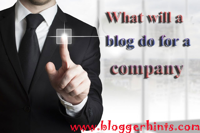 What will a blog do for a company