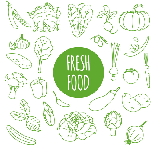 Rau củ quả fresh food vector 470 ~ MrPixelVn - Chia sẻ Đồ họa vector ...
