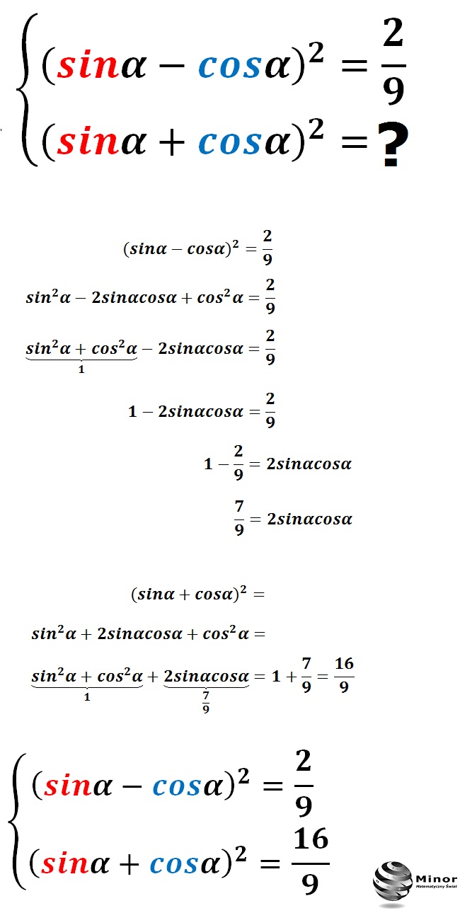 Układ równań trygonometrycznych