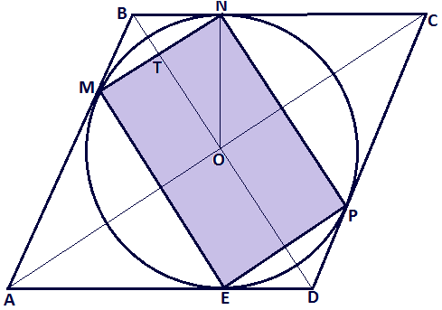 Около любого параллелограмма можно описать окружность. В параллелограмм вписана окружность. Круг вписанный в параллелограмм. Параллелограмм вписанный в окружность задания. Теорема о параллелограмме вписанном в окружность.
