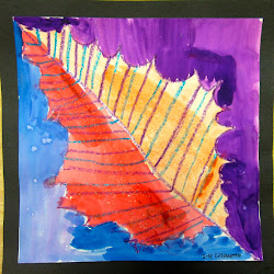 fall elementary watercolor grade 2nd king leaves
