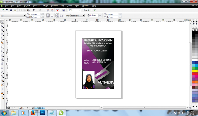 40 Koleski Terbaik Cara Membuat Id Card Panitia Dengan Coreldraw X7 Anna K Cummings