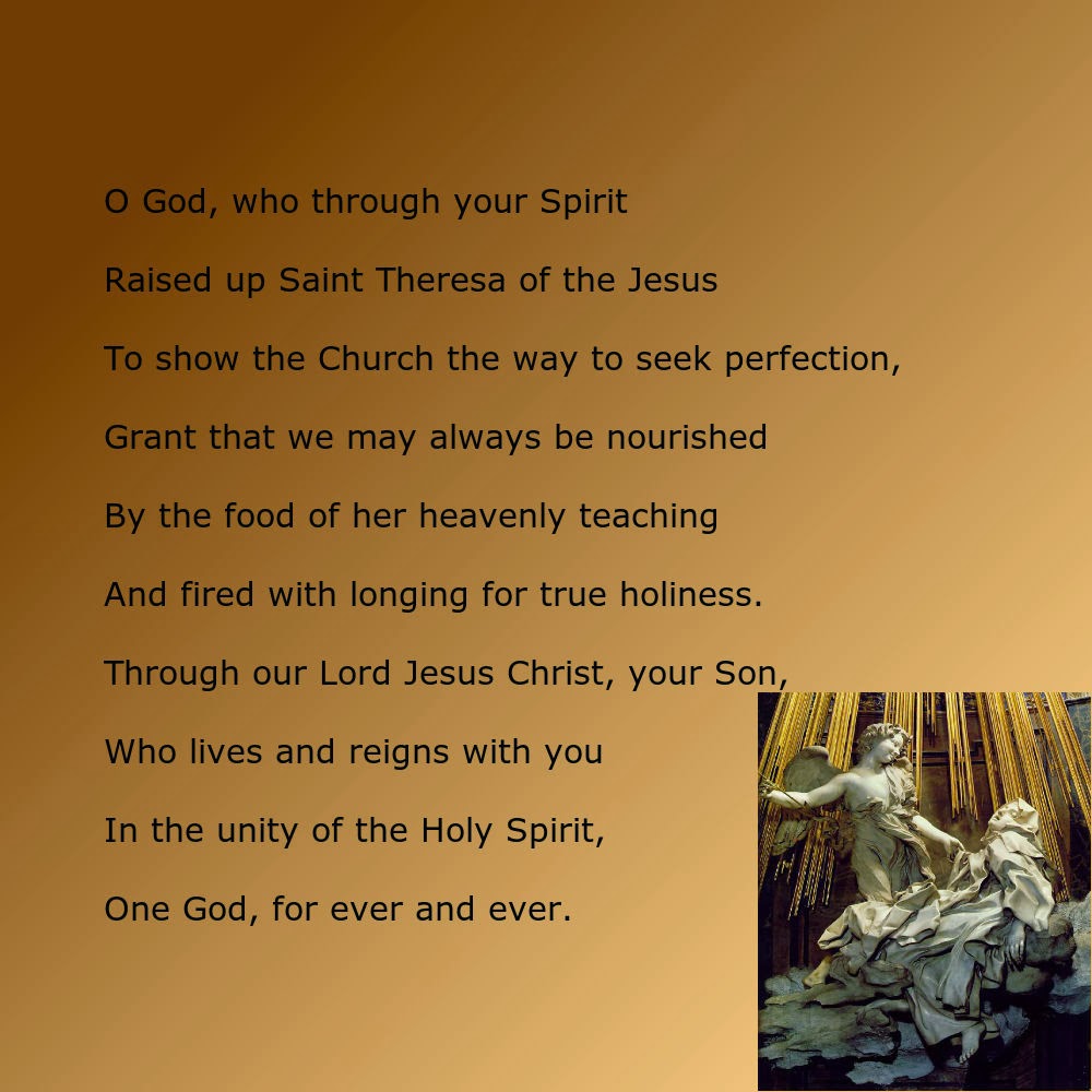 Daily Homilies Memorial of Saint Teresa of Jesus, Virgin and Doctor of