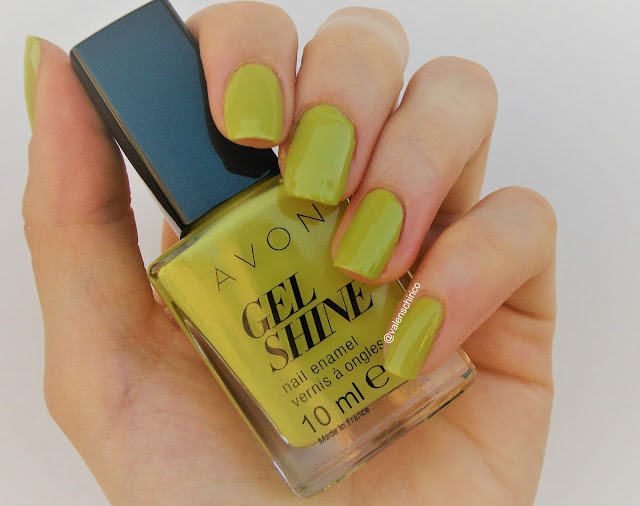 Avon GEL SHINE nail polish in Citronised (Citronized), review and