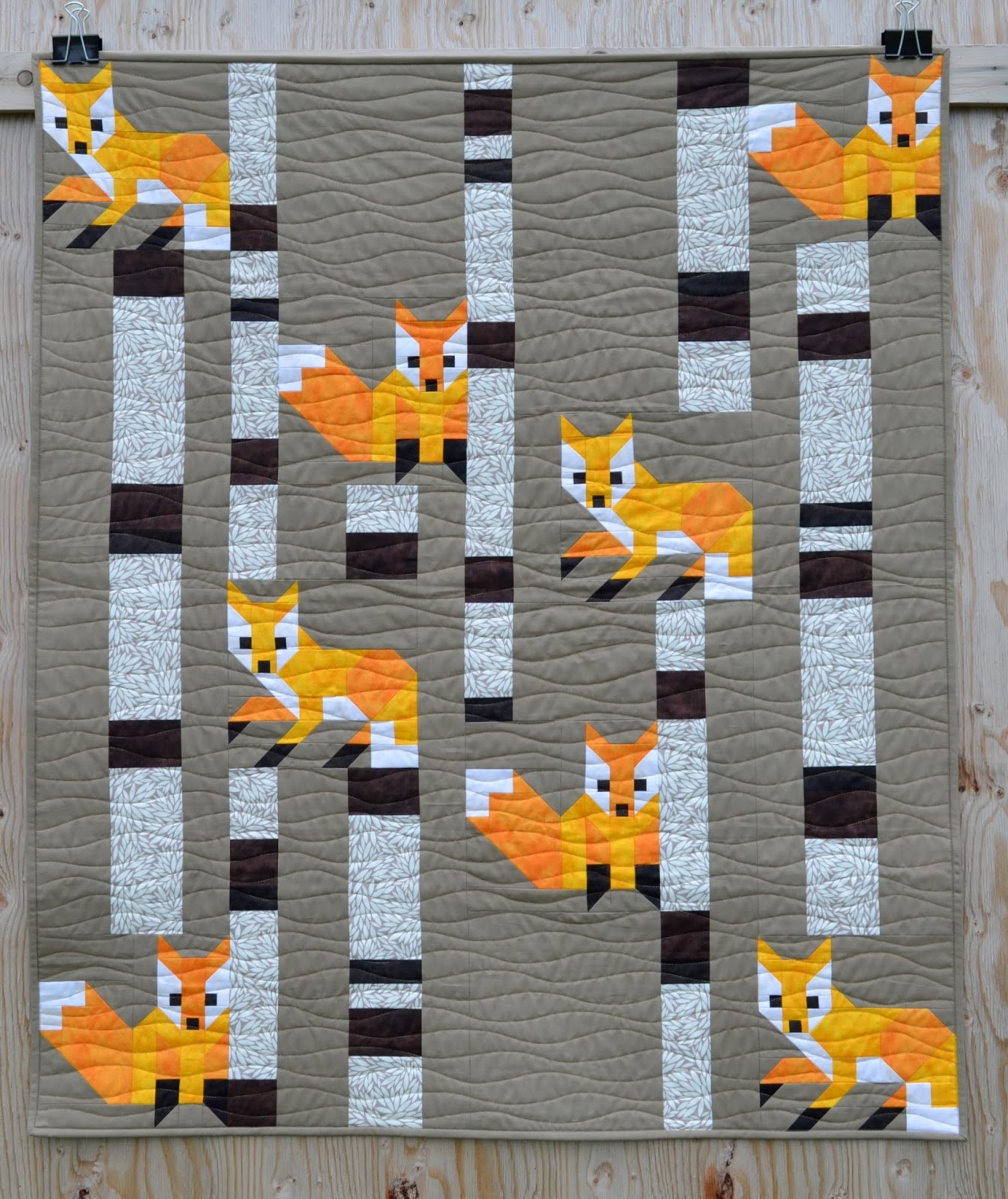 Sew Fresh Quilts Fox among the Birches