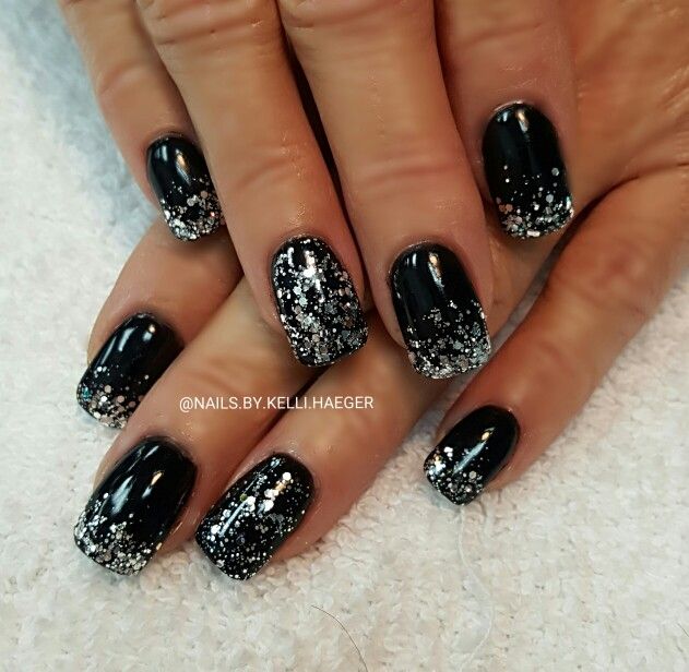 Black Bridal Nails!