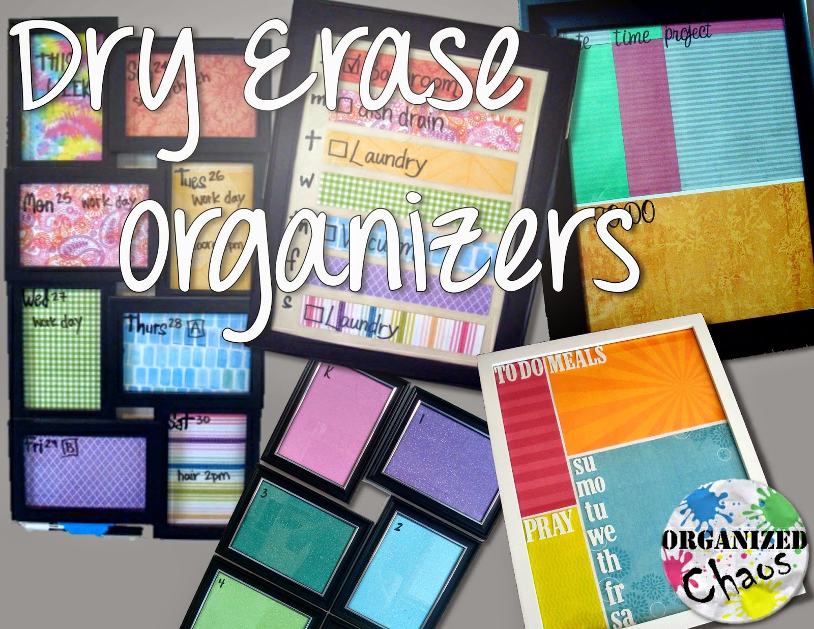 Mommy Monday dry erase organizers Organized Chaos