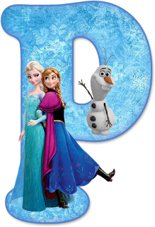 Alfabeto de Ana, Elsa y Olaf de Frozen. 