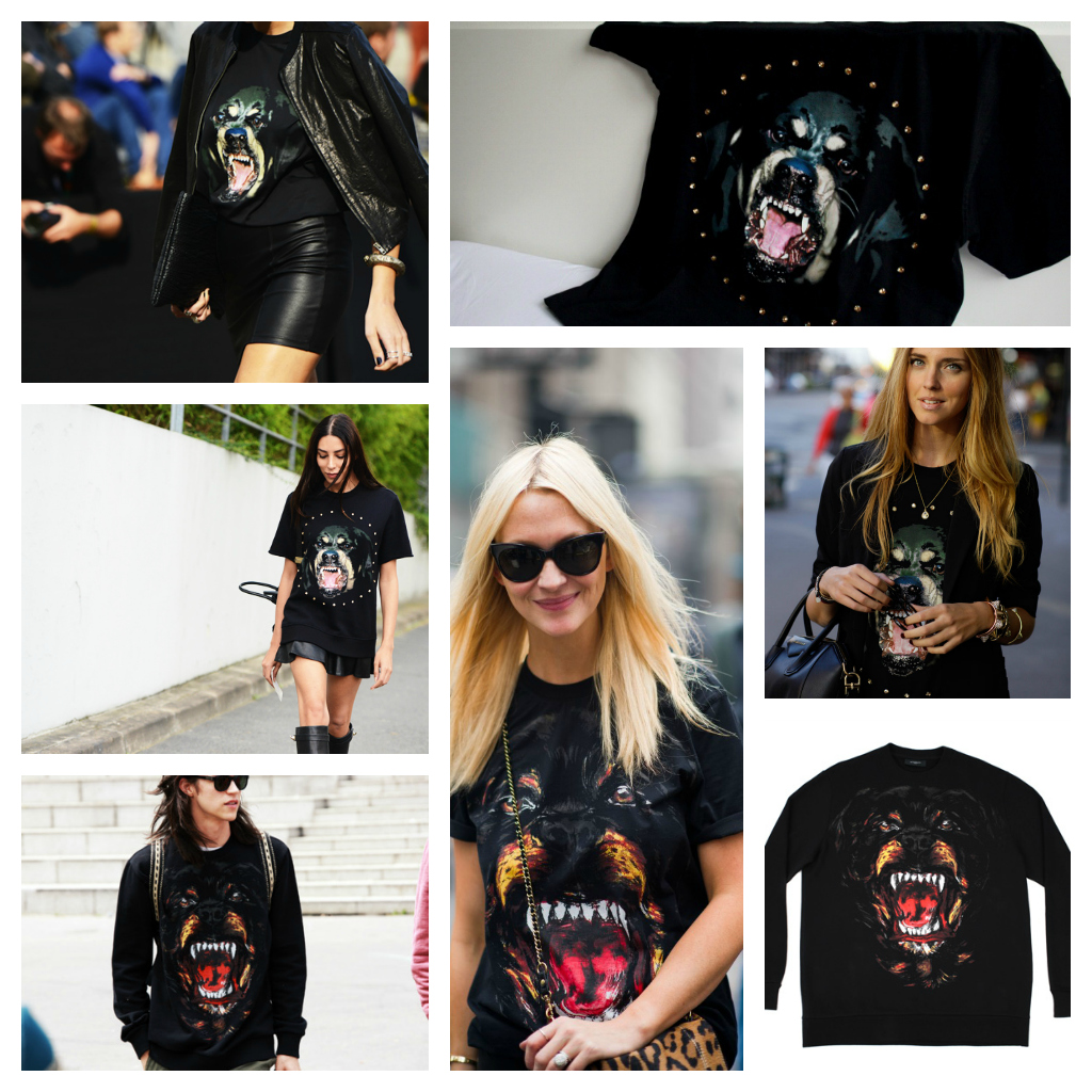 the golden stripes: obsession: givenchy rottweiler tee
