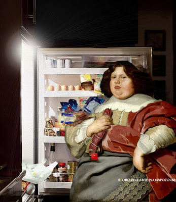 La prova costume - Bartholomeus van der Helst prova costume-fotomontaggi di dipinti classici nella vita contemporanea