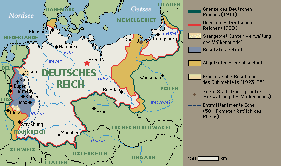 Deutschland Nach Dem 1 Weltkrieg Karte | My blog