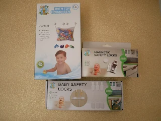 child safety items and bath storeage