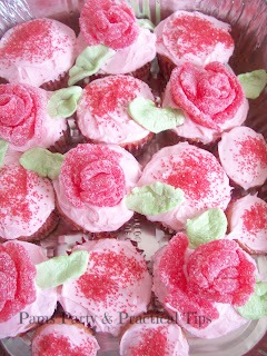 flower cupcakes for mothers day 