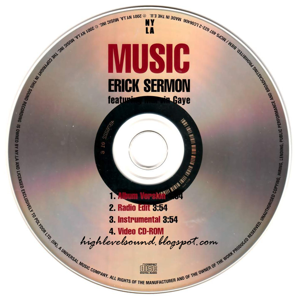 highest level of music Erick Sermon Feat. Marvin Gaye Music(UK_CDS