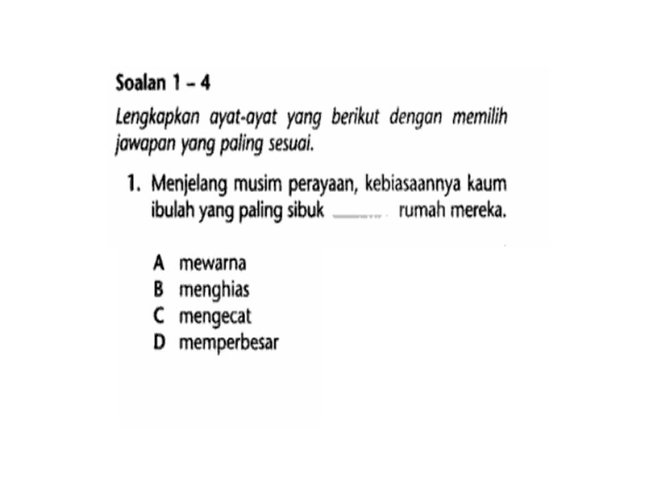 Bahasa Melayu Tingkatan 2 KATA KERJA