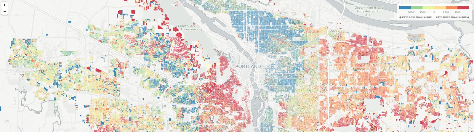 The property tax map
