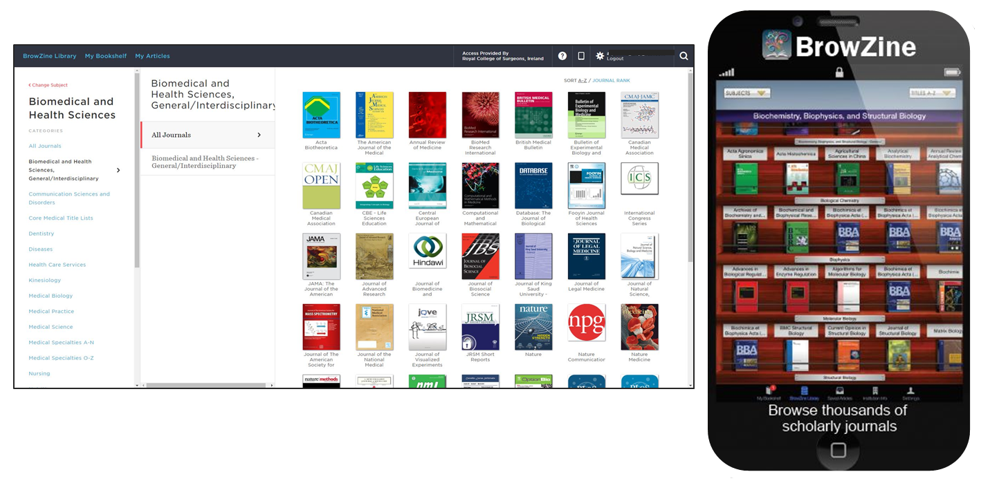 RCSI Library blog: BrowZine – RCSI Library’s new platform for viewing e ...