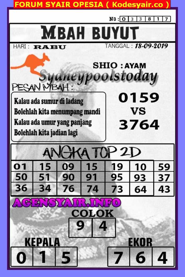 KODE SYAIR SDY