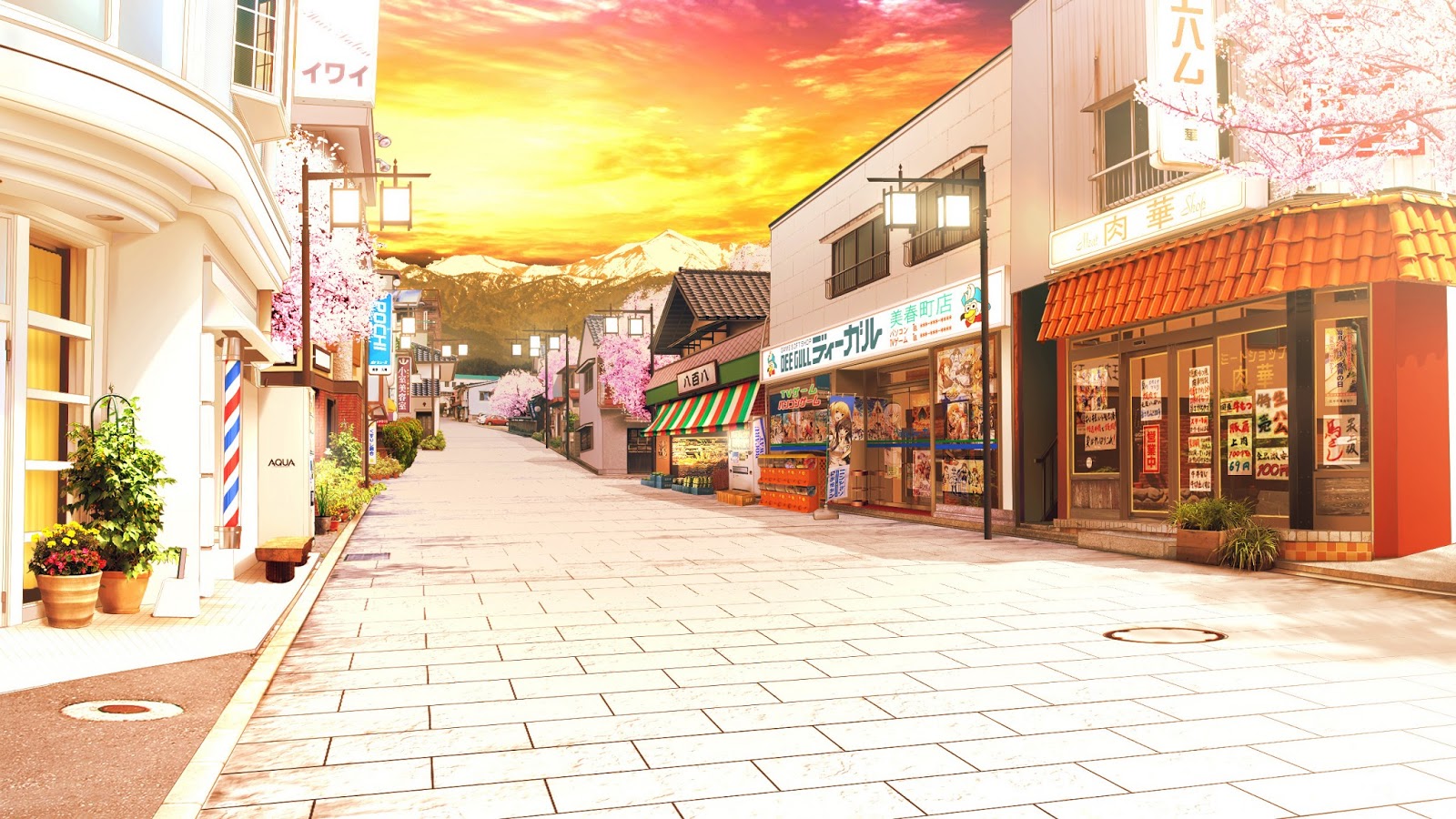 Anime Landscape Shop Anime Background