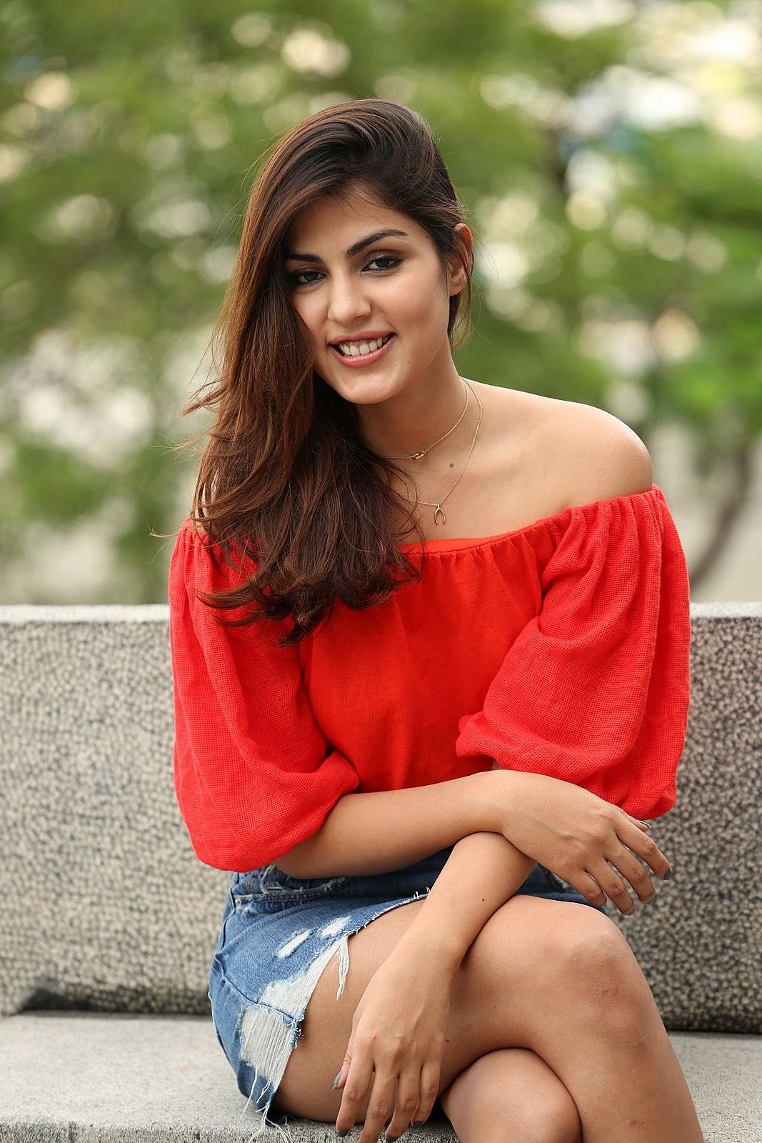 Rhea Chakraborty Displays Her Sexy Legs and Toned Midriff in Her Latest Hot Photo shoot