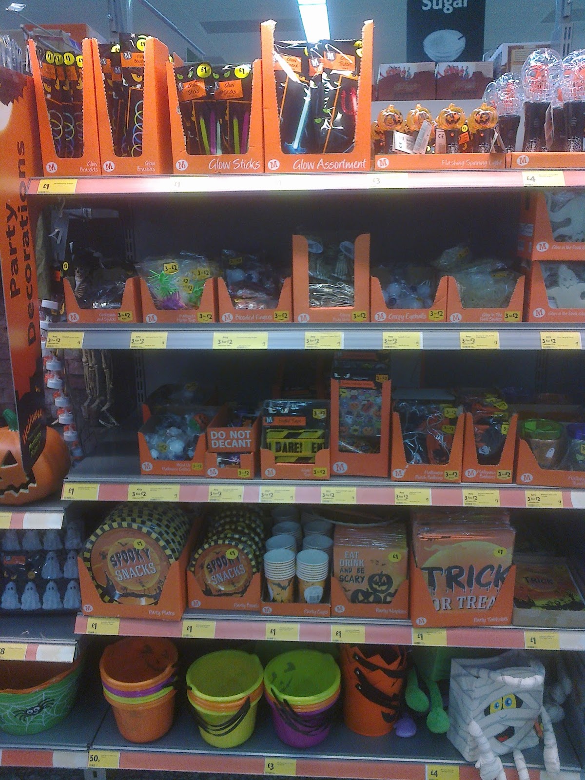 Halloween Vince's dark delights! Morrisons, where's the beer?