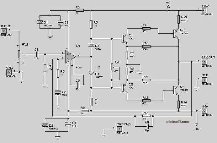 15 Tip41 Tip42 Amplifier Circuit Diagram | Robhosking Diagram