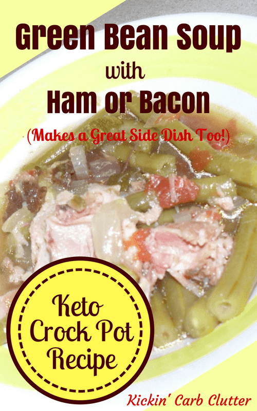 Green Beans with Ham or Bacon (Keto Crockpot Recipe)