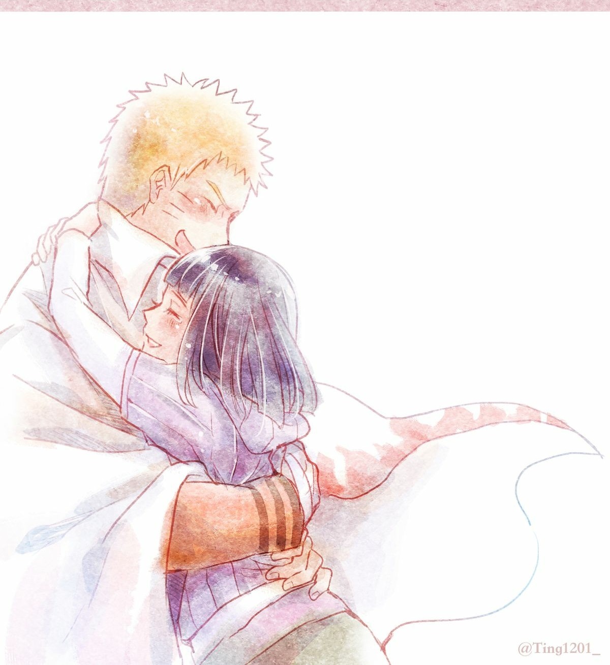 Ilustrasi Kisah Cinta Naruto Dan Hinata Dari Waktu Ke Waktu