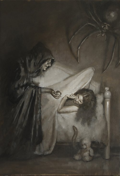As surreais e fantásticas pinturas vintage com um toque de terror e heavy metal de Dave Lebow Dave Lebow deviantart arte pinturas vintage surreais fantasia heavy metal terror ficção lovecraft