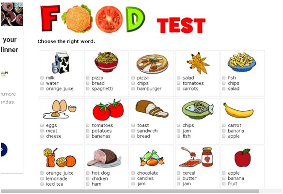 Food test.