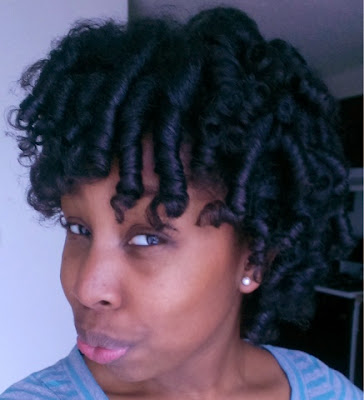 perm rods on natural hair
