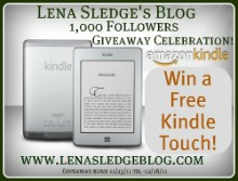Lena's Kindle Touch 1,000 Followers Giveaway!