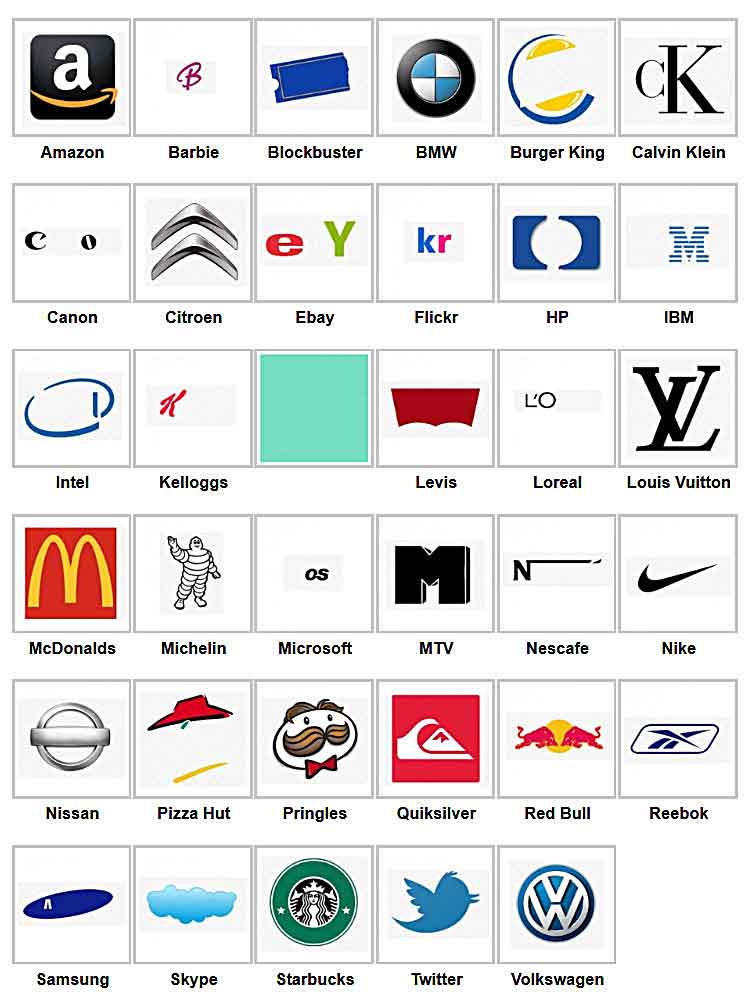 All Logos 88 Logos Quiz Answers