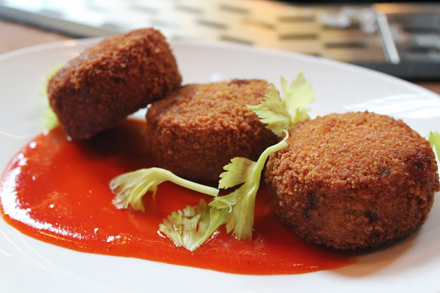 Oxtail croquettes at Boston Chops, Boston, Mass.