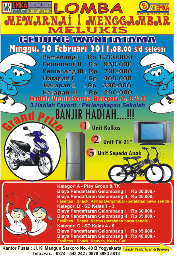 Gambar Sigitpamungkas Brosur Lomba Mewarnai Tingkat Sd Anak Tk di