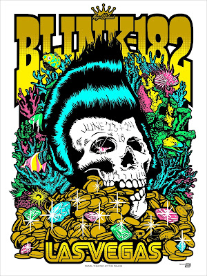 INSIDE THE ROCK POSTER FRAME BLOG: Ames Bros Blink 182 Las Vegas Poster