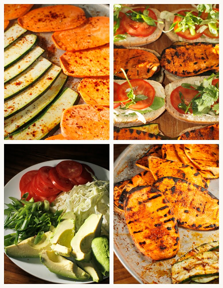 The Chubby Vegetarian Sweet Potato & Black Bean Torta + Avocado