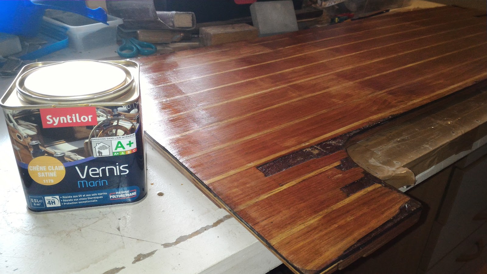 Réfection d'un plancher intérieur "pont de bateau" Le