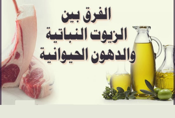الفرق بين الزيوت النباتية والدهون الحيوانية المنوعة الفرق بين الزيوت النباتية والدهون الحيوانية المنوعة