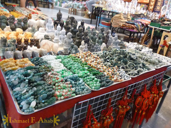 Myanmar jade for sale in Mae Sai, Thailand