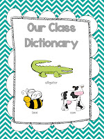 A Kinder Friendly Dictionary {FREEBIE ALERT} | Adventures in Kindergarten