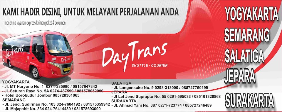 Executive Shuttle in central Java & Yogyakarta