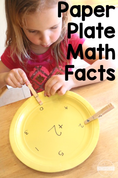 Paper Plate Math Facts - this is a fun hands on math activity perfect for math center, homeschool, and to improve math fluency for kindergarten, 1st grade, and 2nd grade Paper Plate Math Facts - this is a fun hands on math activity perfect for math center, homeschool, and to improve math fluency for kindergarten, 1st grade, and 2nd grade