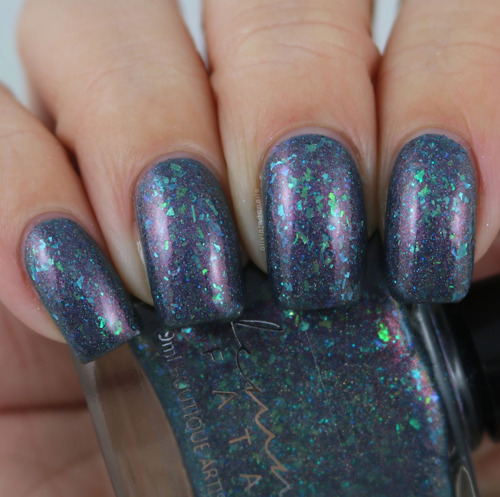 Femme Fatale Cosmetics Duskwood swatched by Olivia Jade Nails