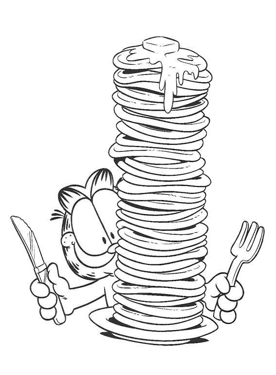 garfield birthday coloring pages - photo #28