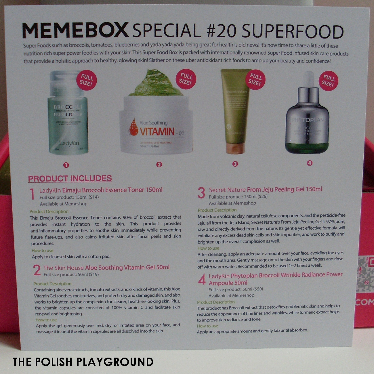 Memebox Special #20 Superfood Unboxing