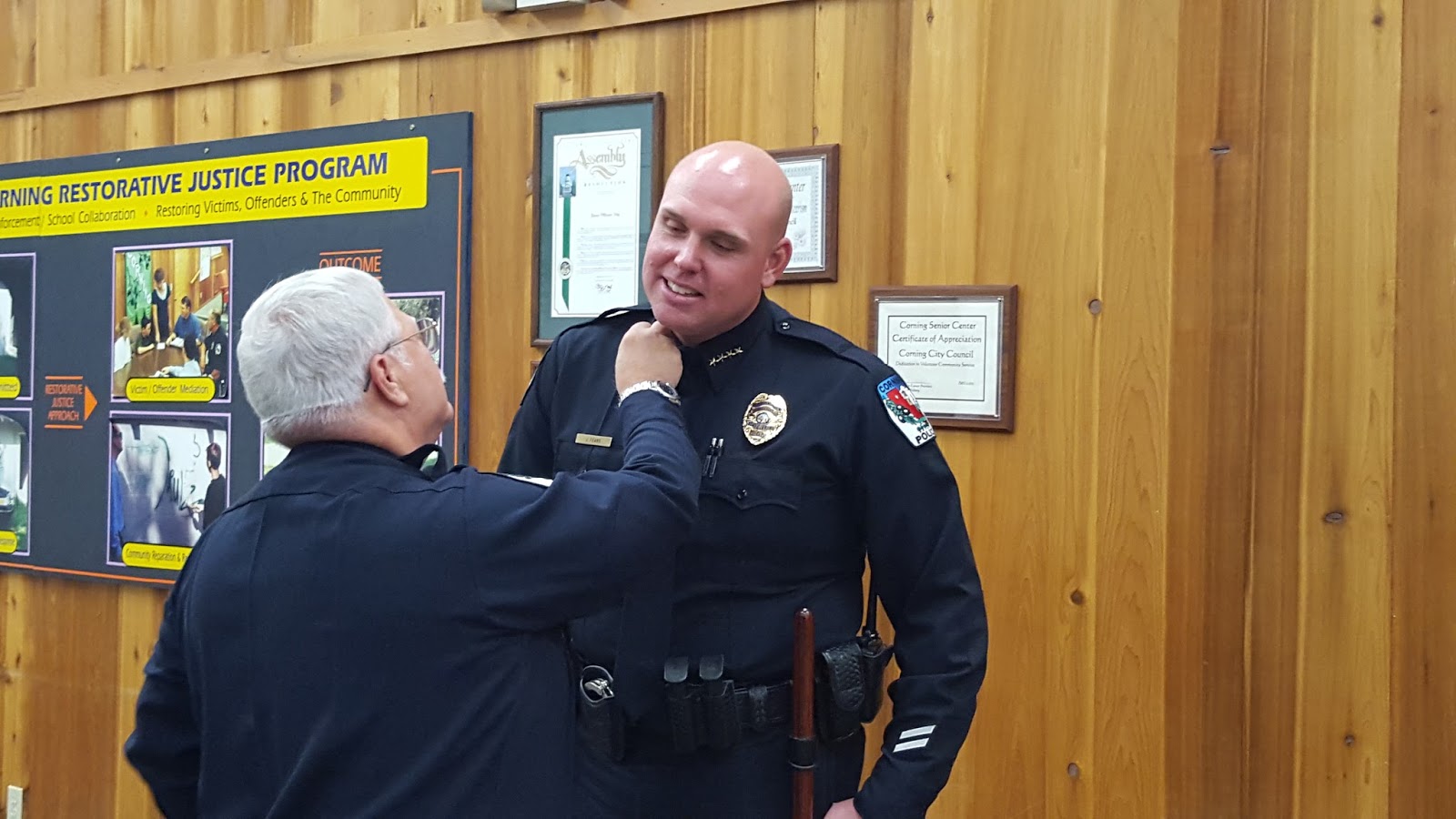 CORNING POLICE DEPARTMENT CORNING POLICE DEPARTMENT'S NEW CHIEF