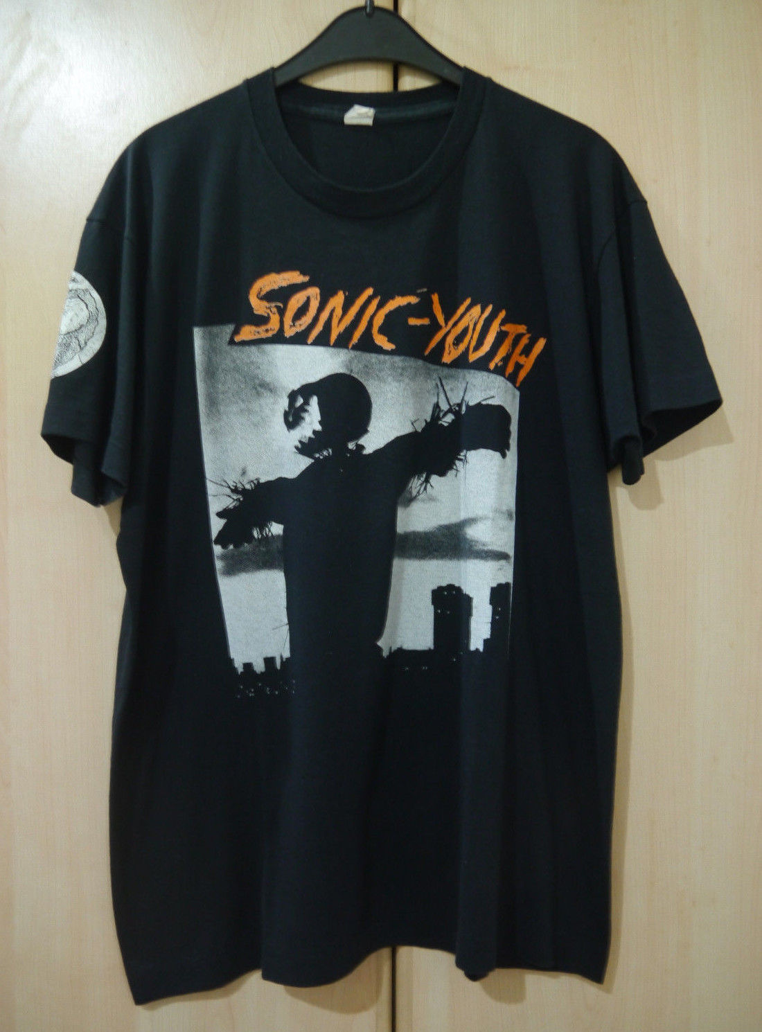 vintage tshirt vintage OG 80s SONIC YOUTH BAD MOON RISING noise rock