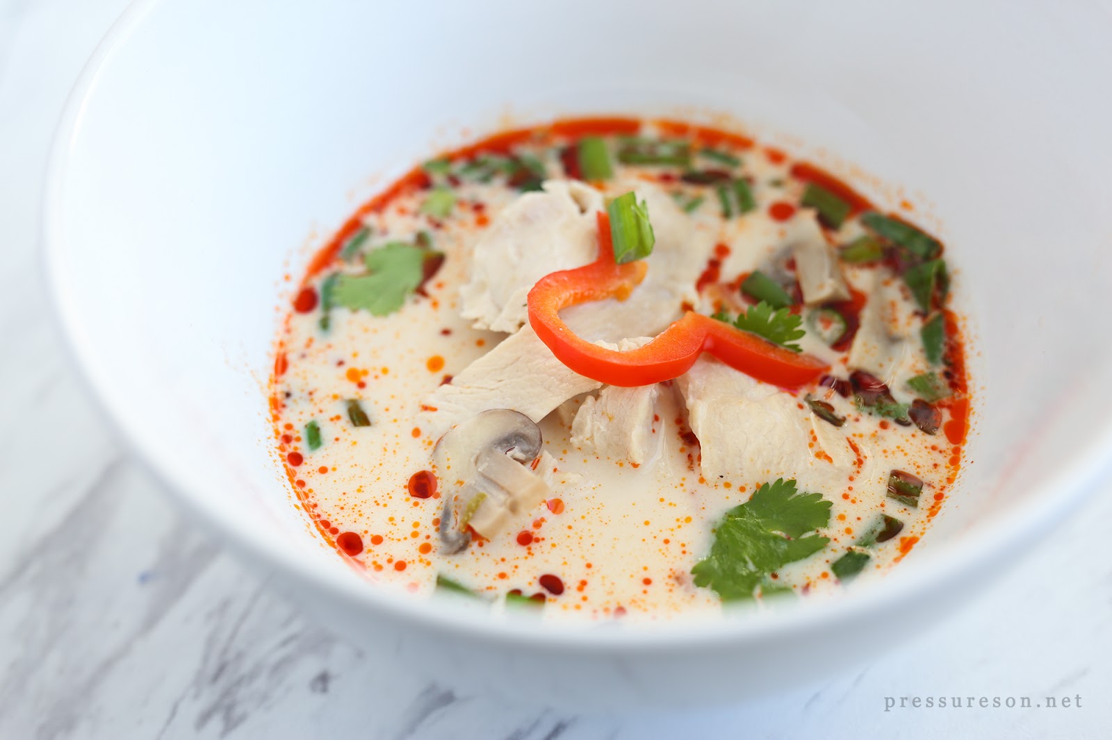PRESSURE COOKER TOM KHA GAI (THAI COCONUT SOUP) - Fit Happy Foodie