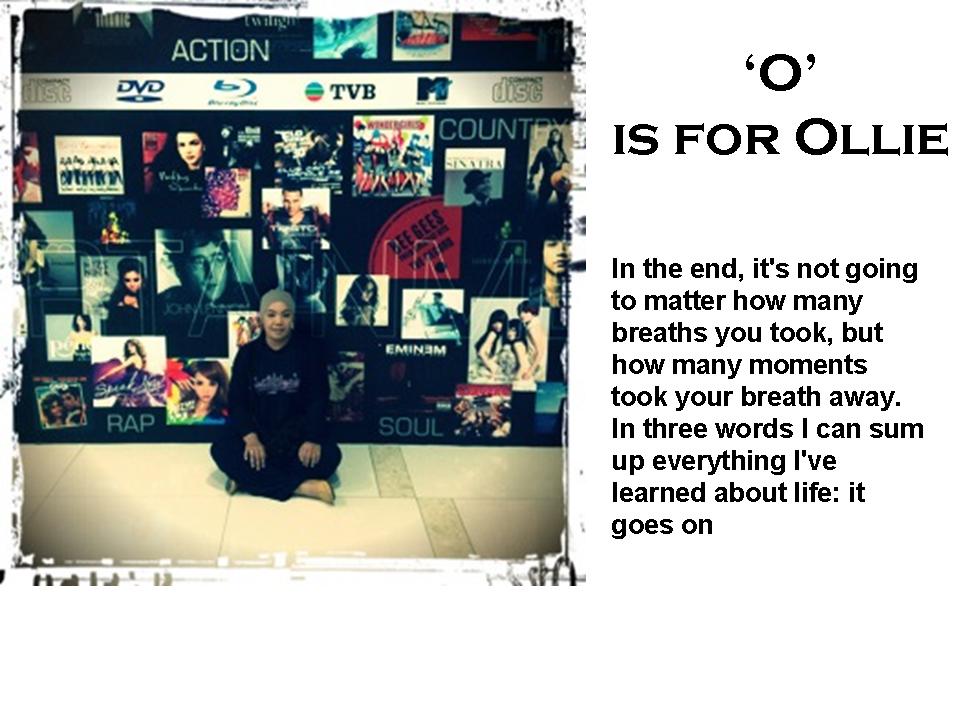 'O' IS FOR OLLIE